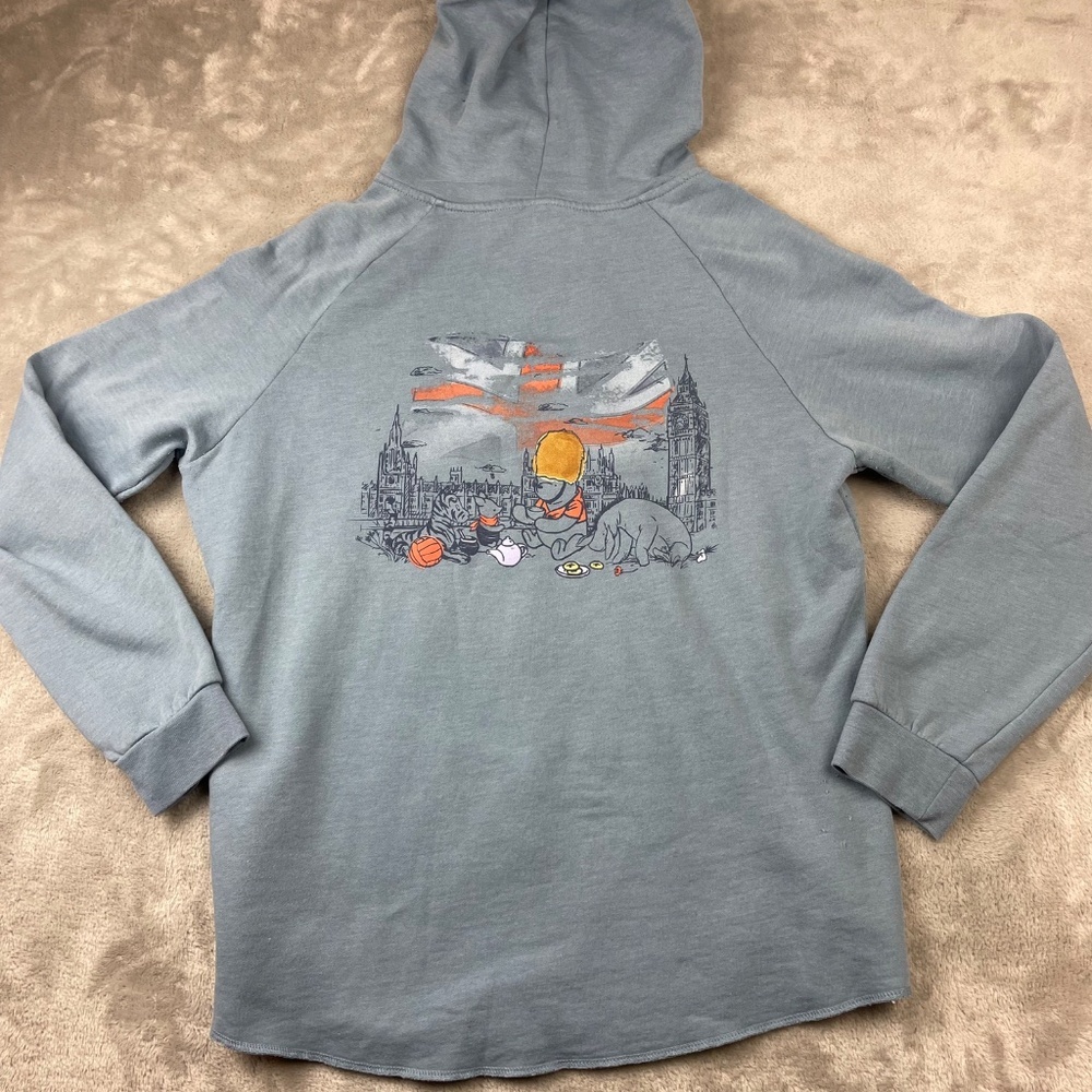 Disney Dusty Blue Zip-Up Hoodie with Winnie the Pooh - Picture 9 of 10